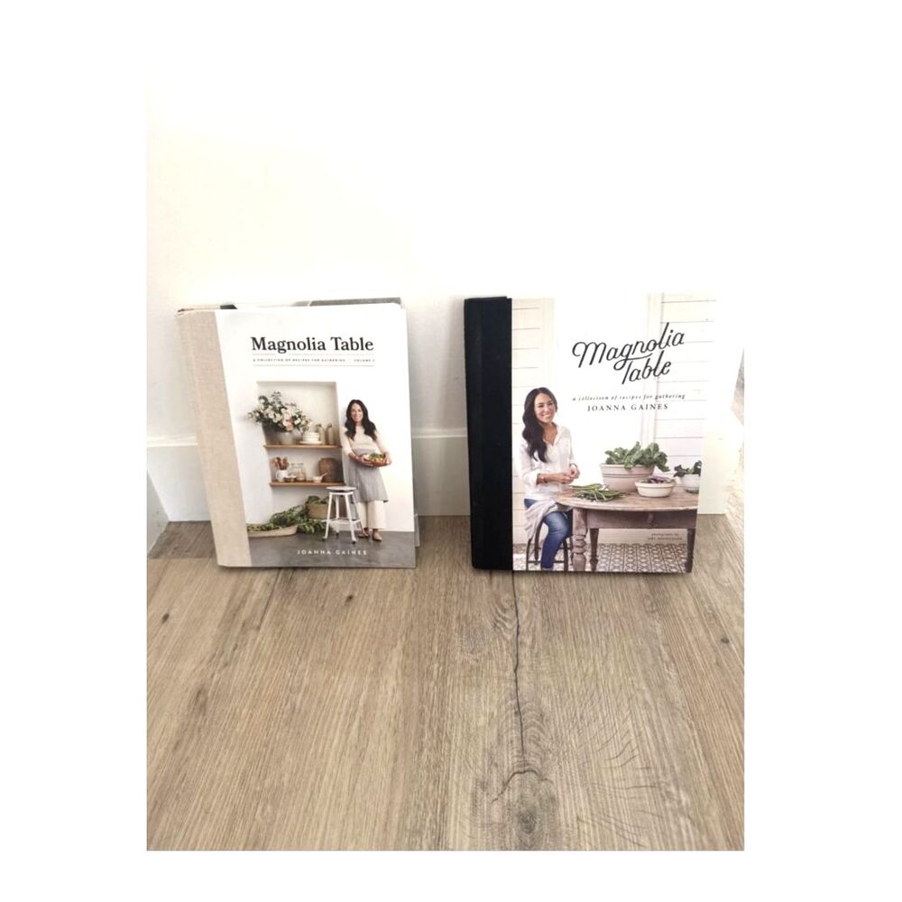 NWOT First Editions Magnolia Table Cookbooks Volumes 1 & 2 Joanna Gaines
